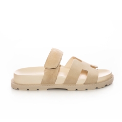 Suede Adjustable Strap Sandals