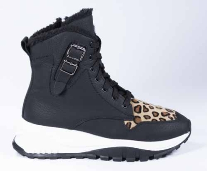 VOETTI  боти от естествена кожа  с принт