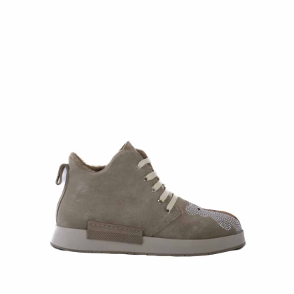 VOETTI Beige Bear Ankle Boots