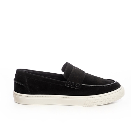 Black Suede Loafer Sneaker