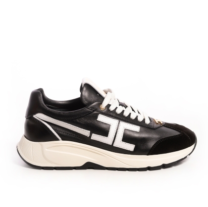 Елегантни Черни Кожени Маратонки