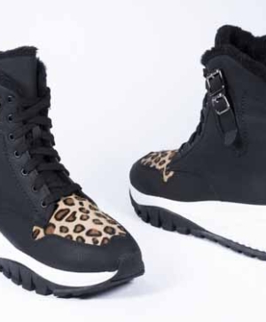 VOETTI  боти от естествена кожа  с принт