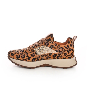 Designer Leopard Print Sneakers