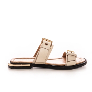 Buckled Leather Women's Sandals