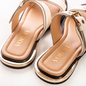Buckled Leather Women's Sandals