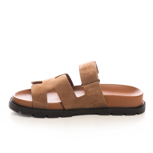 Suede Adjustable Strap Sandals