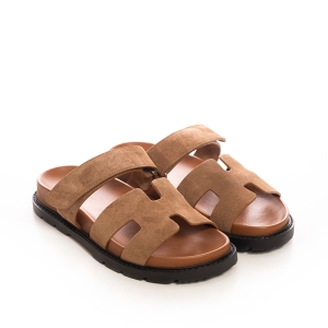 Suede Adjustable Strap Sandals