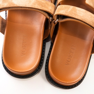 Suede Adjustable Strap Sandals