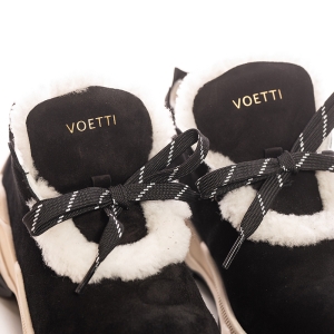 VOETTI Черни велурени обувки