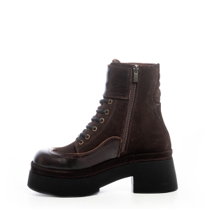 VOETTI Brown Platform Ankle Boot