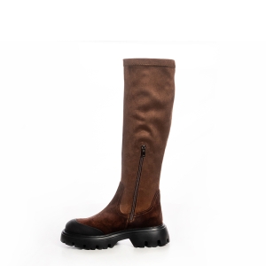 Дамски кафяви ботуши VOETTI - елегантност и комфорт във всяка стъпка!