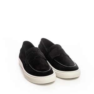 Black Suede Loafer Sneaker
