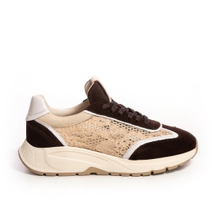 VOETTI Дамски Сникърси - Велур и Дантела