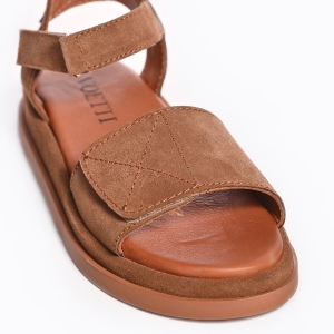 Suede Adjustable Strap Comfort Sandals
