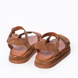 Suede Adjustable Strap Comfort Sandals