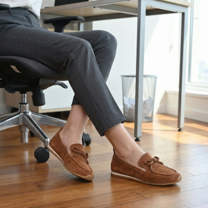 Елегантни Мокасини от Естествен Велур - VOETTI - Комфорт и Стил!