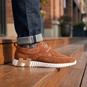 Елегантни мъжки кафяви мокасини VOETTI - комфорт и стил!