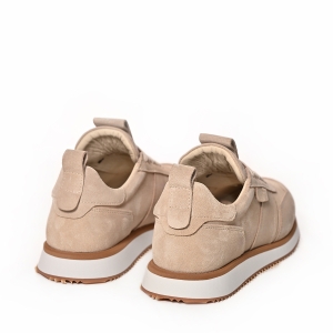 VOETTI Дамски бежови велурени маратонки